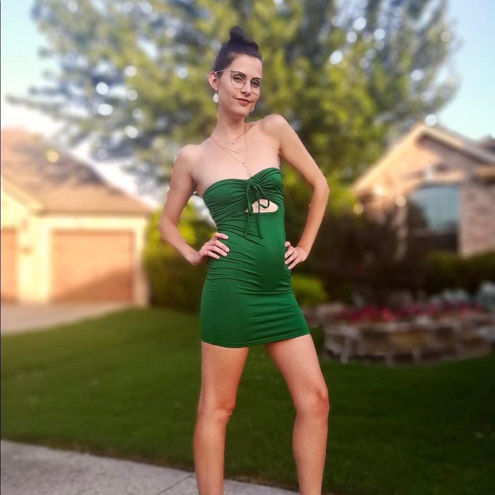 SHEIN cutout mini dress